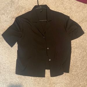 Black button up